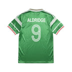 Elite Retro Kits Ireland 1988-90 home football shirt in green with white Aldridge 9 print on the back