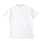 Elite Retro Kits Ireland 1990 away football shirt in white with orange collar trim, back view