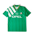 Elite Retro Kits Ireland 1992-94 home football shirt in green with white Opel sponsor and adidas shoulder stripes