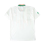 Back view of Elite Retro Kits Ireland 1994 away football shirt in white with green, white, and orange collar detail.