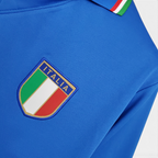 Elite Retro Kits Italy 1982 home football shirt in classic blue with embroidered Italia crest and tricolour collar