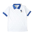 Elite Retro Kits Italy 1994 away football shirt in white with blue collar and sleeve trim featuring geometric patterns