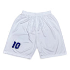 Elite Retro Kits kids Italy 1994 home kit white football shorts with blue number 10 detail
