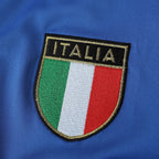 Elite Retro Kits Italy 2000 home shirt featuring the embroidered Italia crest on deep azzurro blue fabric