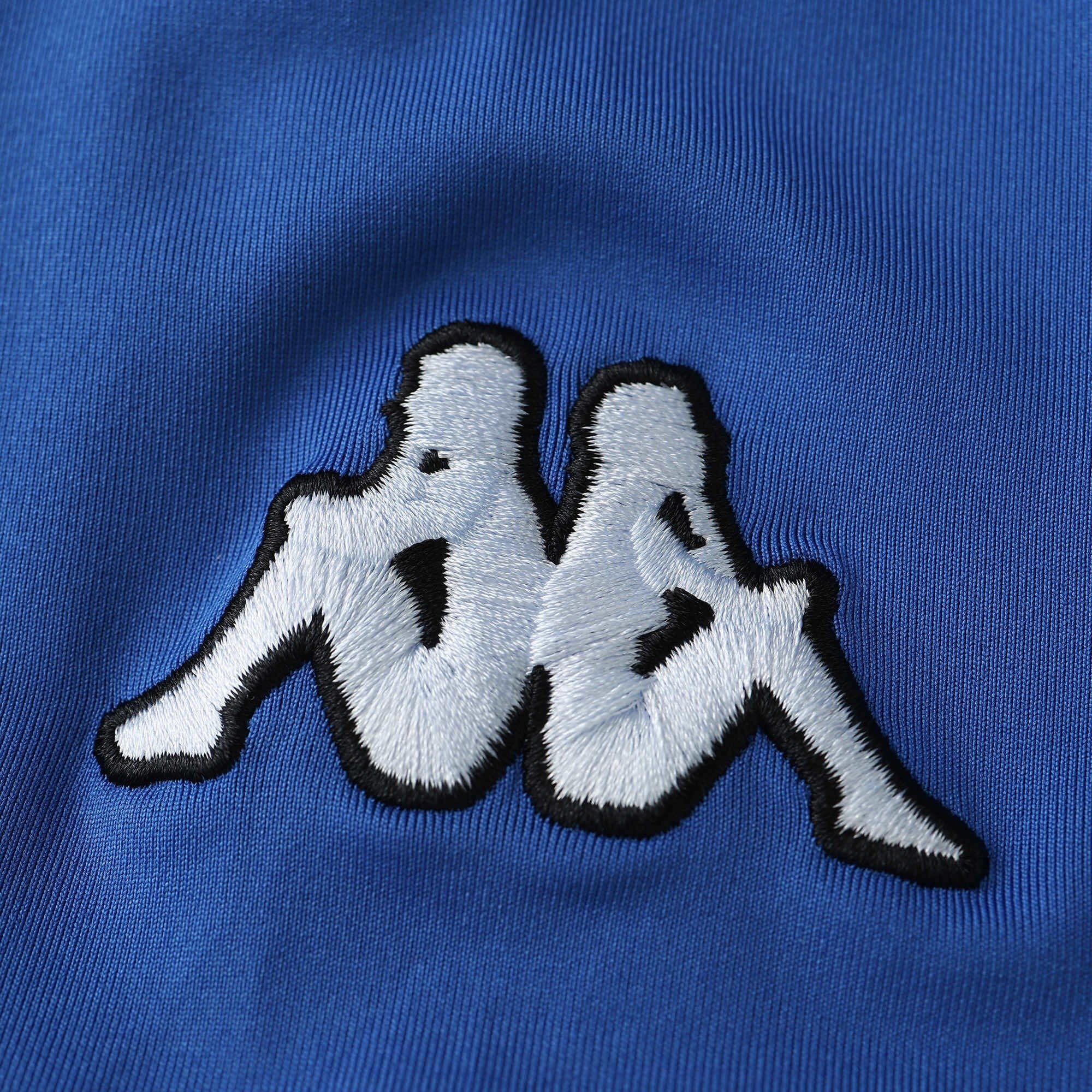 Elite Retro Kits Italy 2000 home shirt featuring the iconic white embroidered Kappa logo on deep azzurro fabric