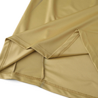 Elite Retro Kits Italy 2006 goalkeeper shirt fabric detail showing the smooth gold polyester material and stitching