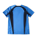 Elite Retro Kits Italy 2006 home football shirt in azure blue with dark navy side panels and gold Puma logo
