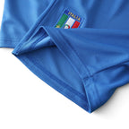 Elite Retro Kits Italy 2006 kids home football jersey in classic azzurro blue with embroidered team crest