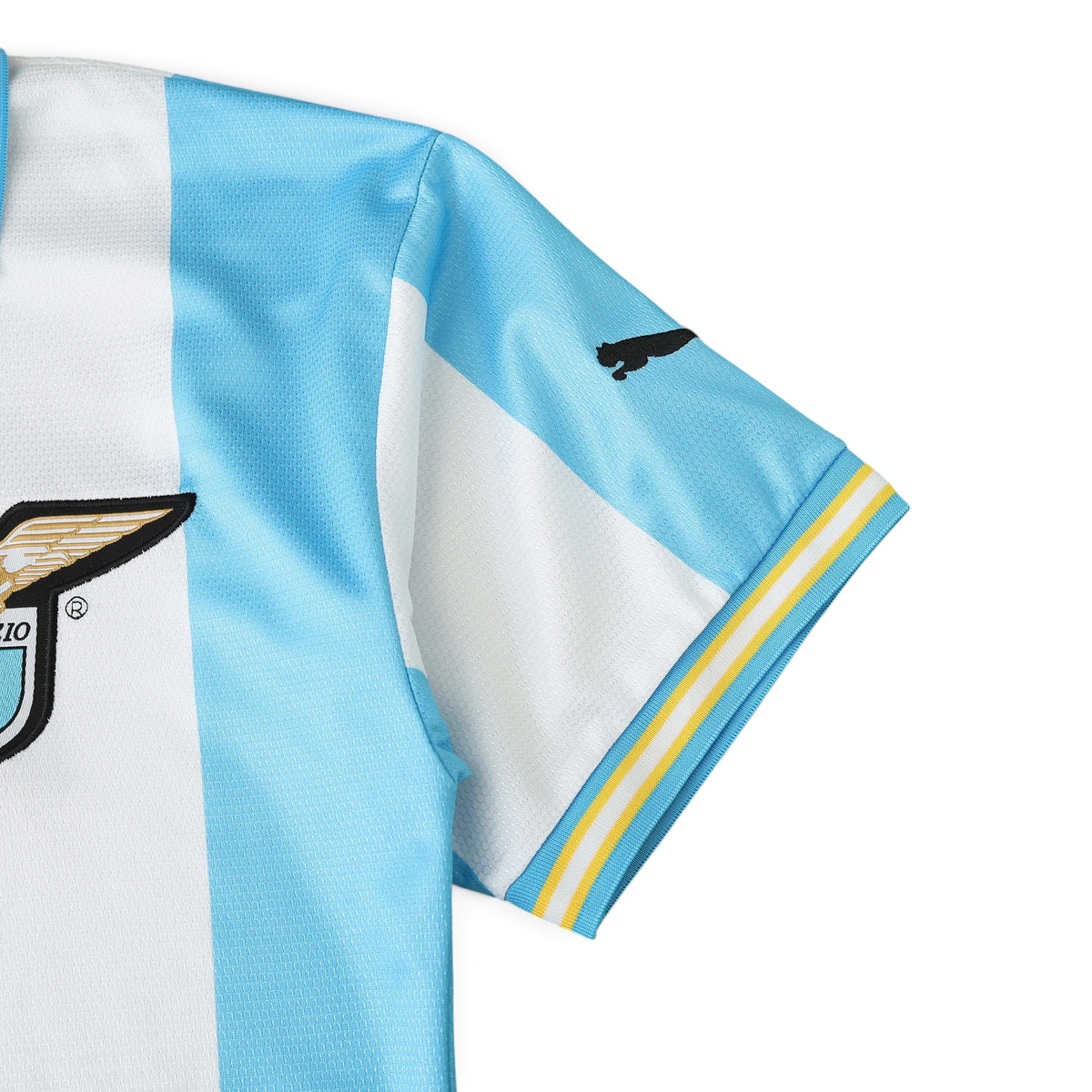Elite Retro Kits Lazio 1999/00 home shirt in iconic celeste blue and white with embroidered eagle crest and sleeve logo