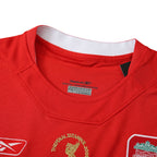 Elite Retro Kits Liverpool 2004/05 UCL Final red football shirt with Istanbul 2005 embroidery and Reebok branding