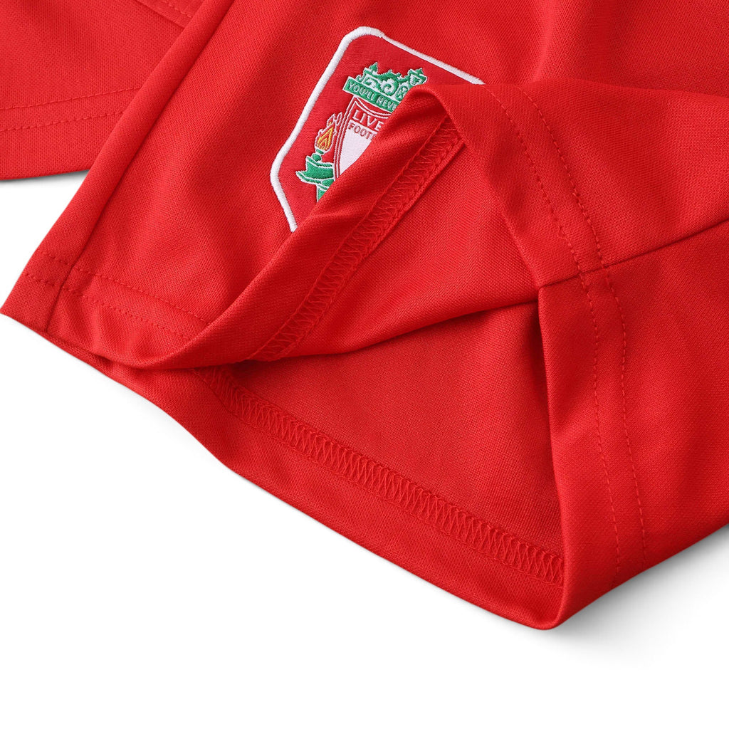 Elite Retro Kits kids Liverpool 2004/05 UCL final home kit in red with embroidered club crest detail