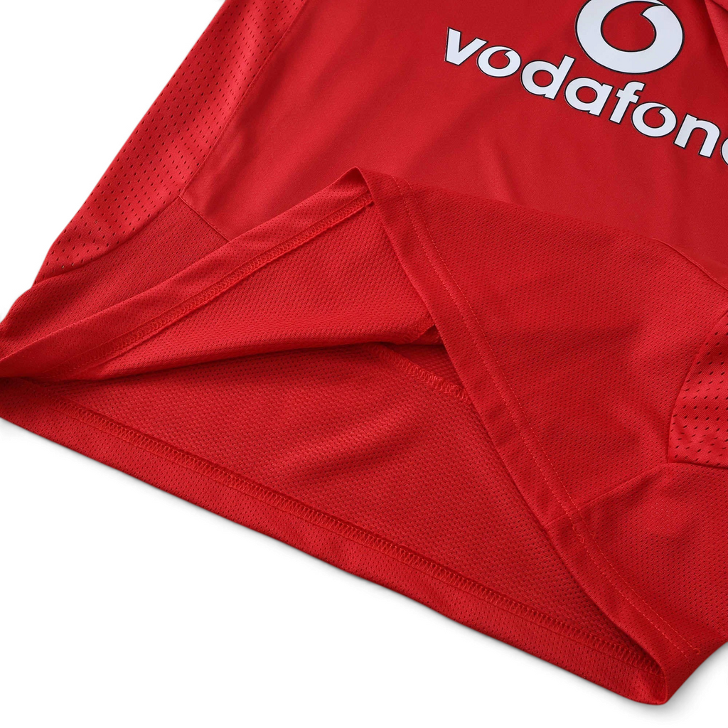 Elite Retro Kits kids Manchester United 2005/06 red home football shirt with Vodafone sponsor logo