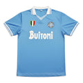 Elite Retro Kits Napoli 1986/87 sky blue home football shirt with Buitoni sponsor and Scudetto shield