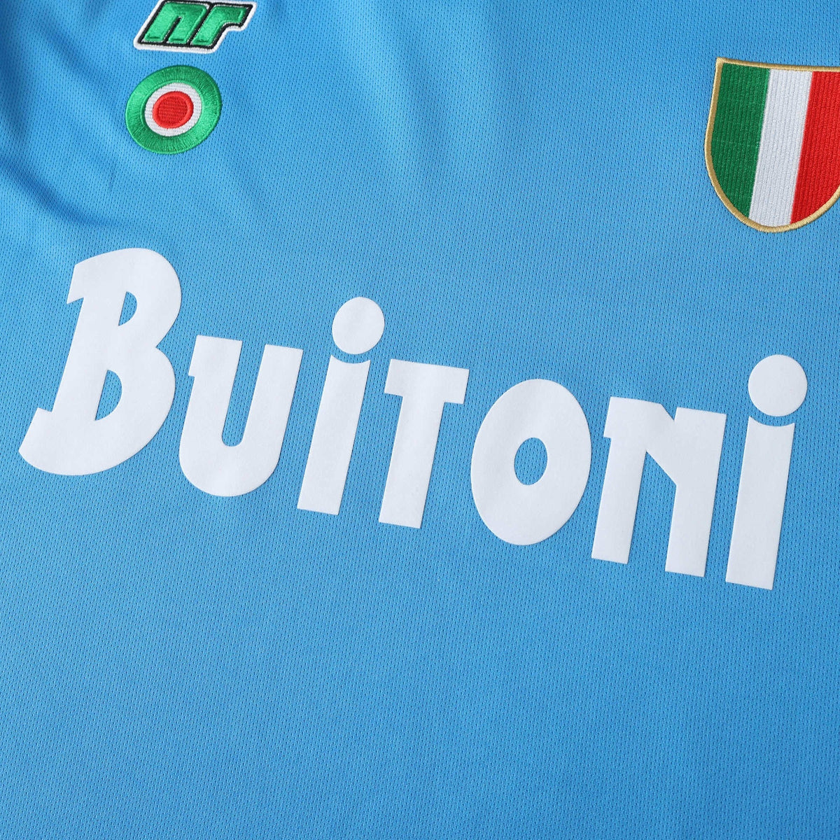 Elite Retro Kits Napoli 1987/88 sky blue home football shirt featuring Buitoni sponsor and Scudetto shield detail