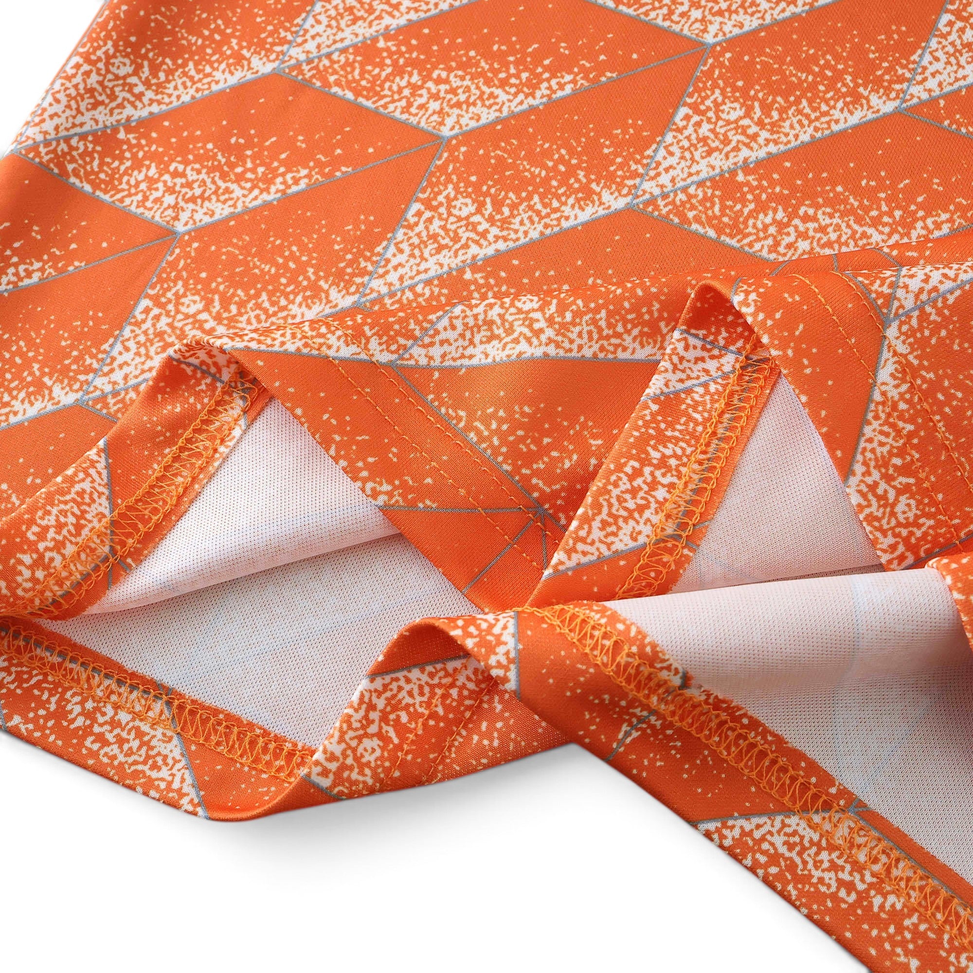 Elite Retro Kits kids Netherlands 1988 home football kit featuring the iconic orange geometric pattern fabric detail