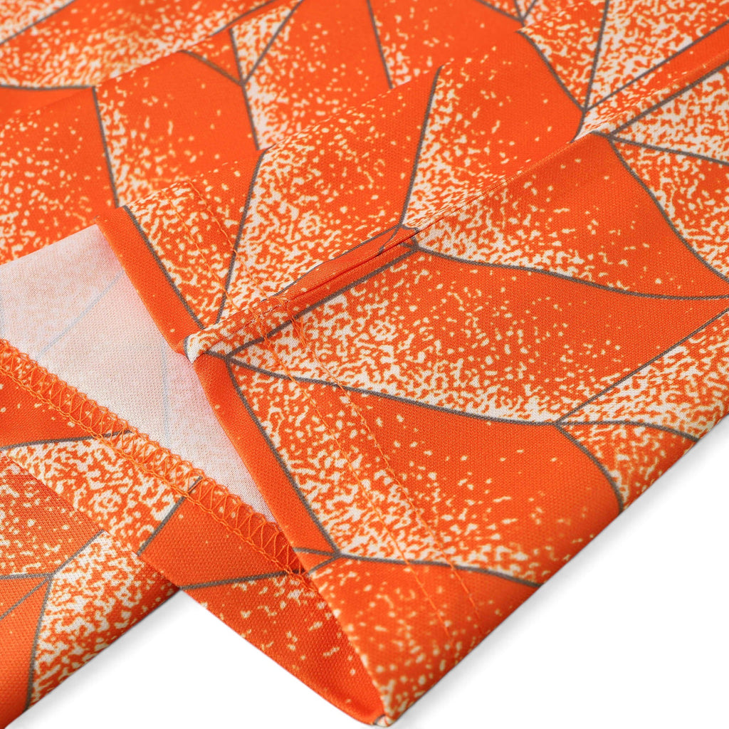 Elite Retro Kits Netherlands 1988 home shirt sleeve detail showing the iconic orange geometric pattern