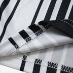 Elite Retro Kits Newcastle 2026/27 home shirt fabric detail showing black and white stripes and white stitching