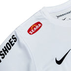 Elite Retro Kits Santos 2012/13 kids home jersey in white with Nike logo and Seara sponsor patch on the shoulder.