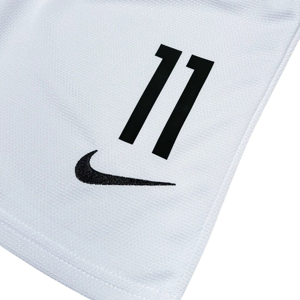Elite Retro Kits Santos 2012/13 kids home kit white fabric with black number 11 and embroidered Nike swoosh logo