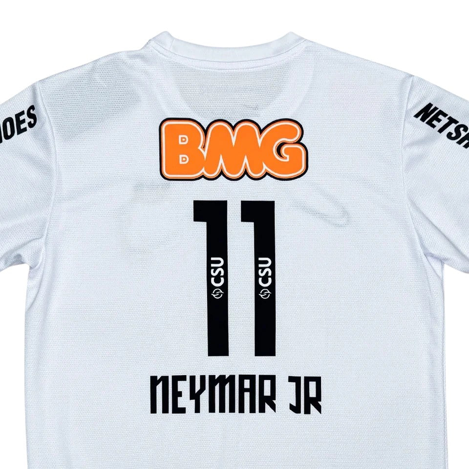 Elite Retro Kits Santos 2012/13 kids home jersey featuring Neymar Jr number 11 and BMG sponsor logo on the back