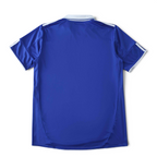 Elite Retro Kits FC Schalke 04 2010/11 royal blue home football shirt with white collar and trim, back view.