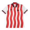 Elite Retro Kits USA 1994 home soccer shirt featuring iconic red and white wavy stripes and vintage USSF crest