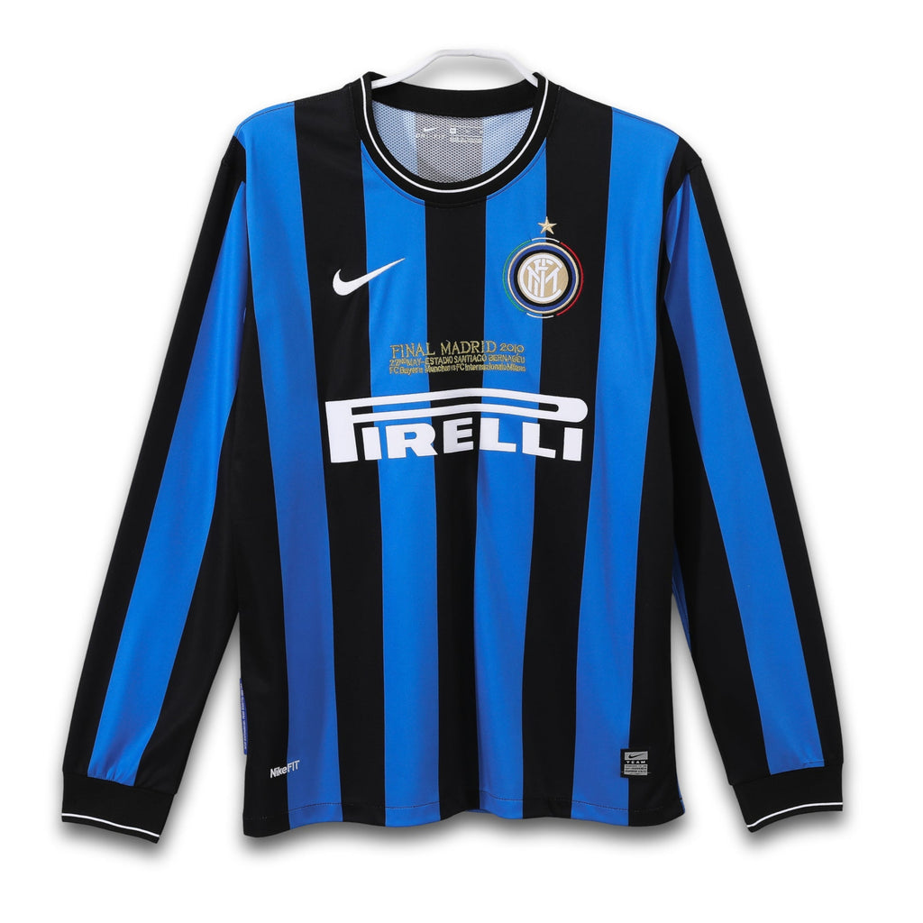 A soccer jersey with blue and black vertical stripes, featuring the Adidas logo, the Inter Milan crest, and the Bwin sponsor name.