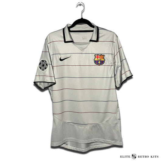 Barcelona 2003/04 Away Gray Shirt