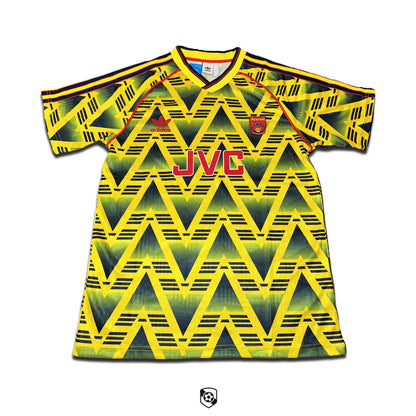 Arsenal Bruised Banana 1991-93 Yellow Away Jersey