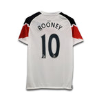White sports jersey with red and black accents, featuring the name 'Rooney' and number '10'.