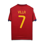 Red sports jersey with 'Villa' and number '7' on a white background