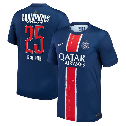 PSG 2024/25 Champions League Winners Home Jersey